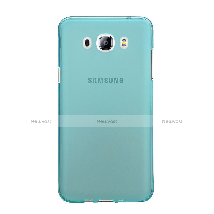 Ultra-thin Transparent Gel Soft Cover for Samsung Galaxy J5 (2016) J510FN J5108 Blue