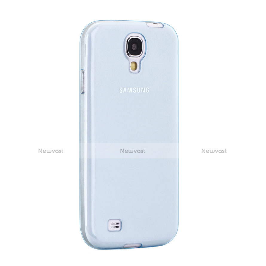 Ultra-thin Transparent Gel Soft Cover for Samsung Galaxy S4 i9500 i9505 Blue