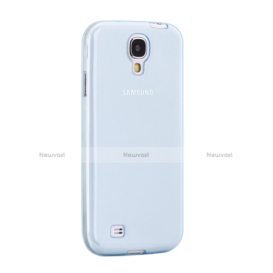 Ultra-thin Transparent Gel Soft Cover for Samsung Galaxy S4 IV Advance i9500 Blue