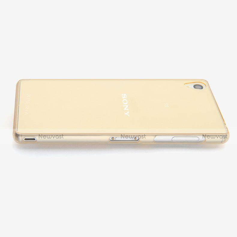 Ultra-thin Transparent Gel Soft Cover for Sony Xperia Z3 Gold