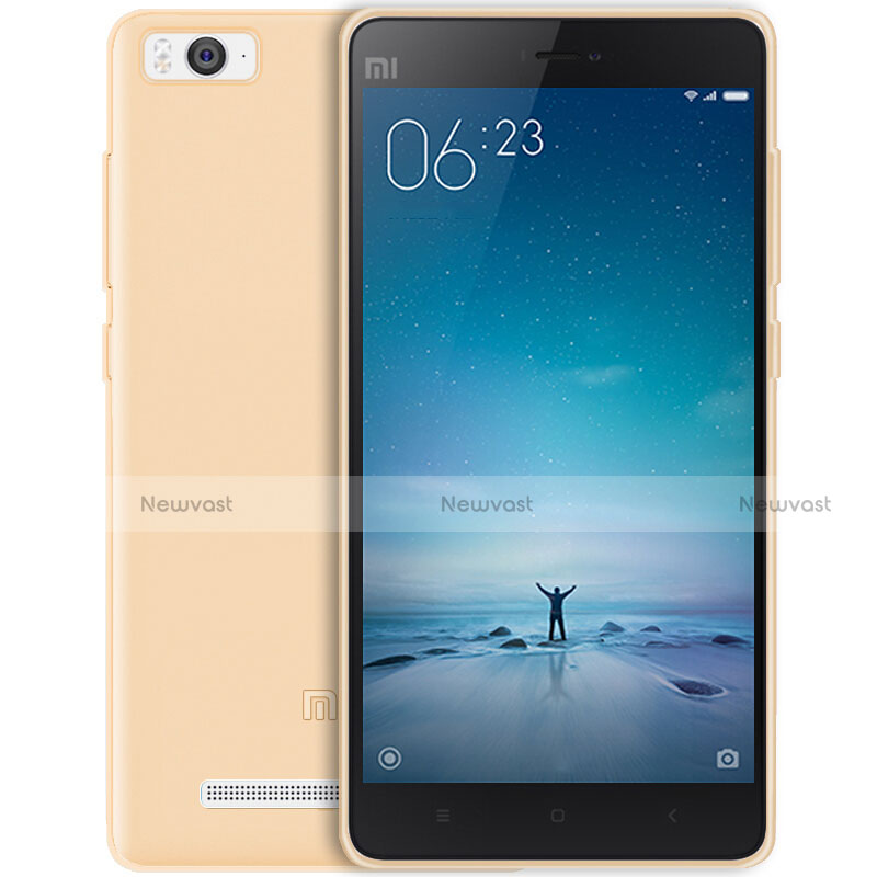 Ultra-thin Transparent Gel Soft Cover for Xiaomi Mi 4C Gold