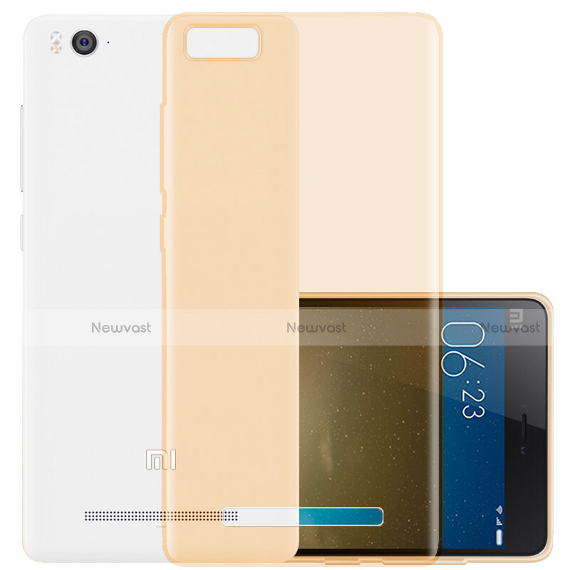 Ultra-thin Transparent Gel Soft Cover for Xiaomi Mi 4C Gold