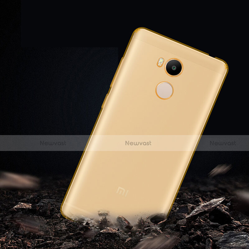 Ultra-thin Transparent Gel Soft Cover for Xiaomi Redmi 4 Prime High Edition Gold