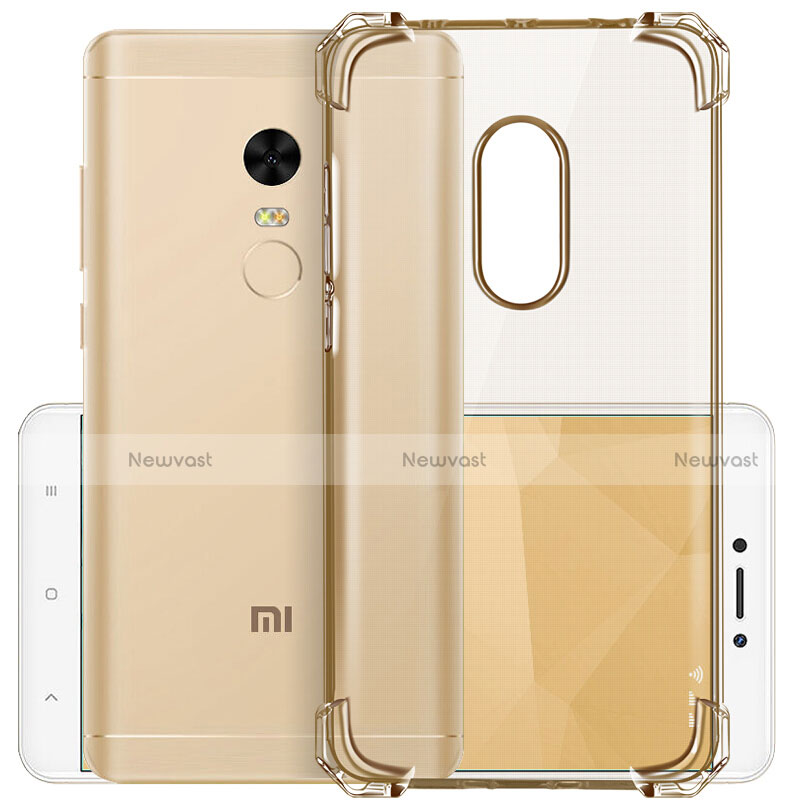 Ultra-thin Transparent Gel Soft Cover for Xiaomi Redmi Note 4 Standard Edition Gold