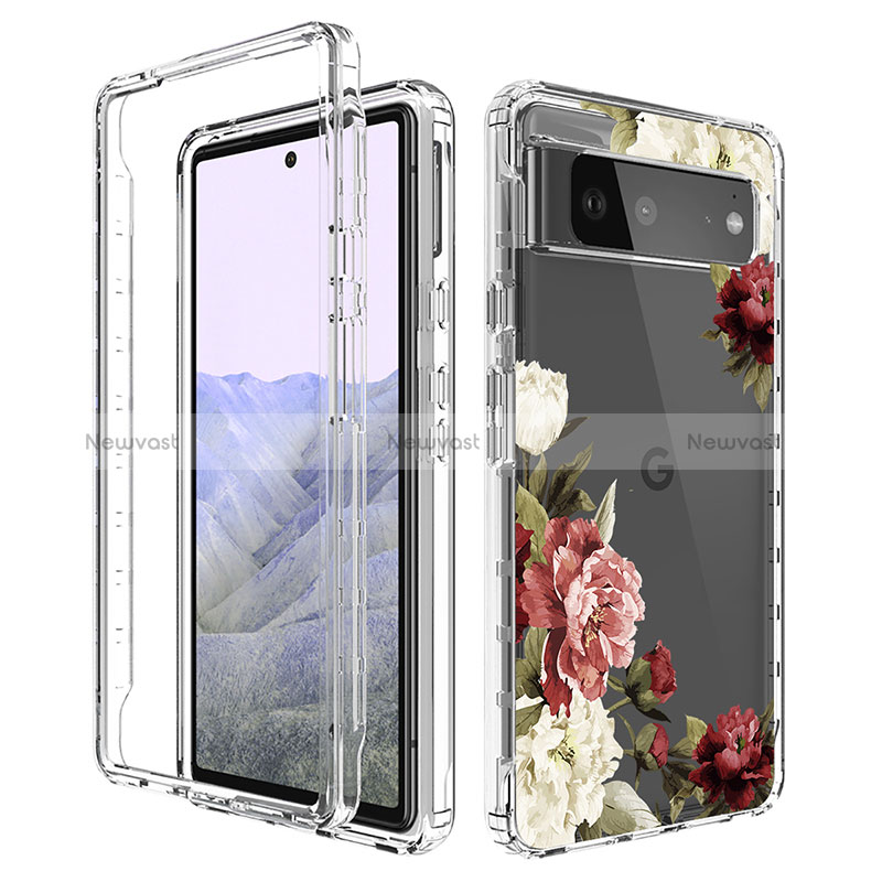 Ultra-thin Transparent Gel Soft Matte Finish Front and Back Case 360 Degrees Cover for Google Pixel 6 Pro 5G