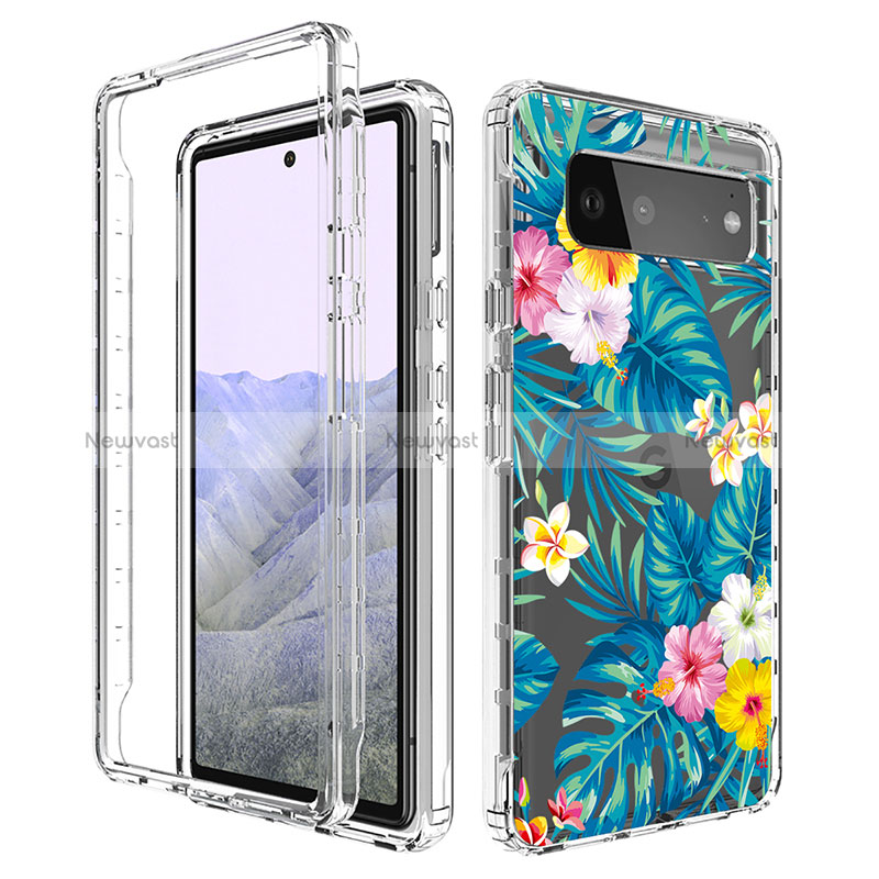 Ultra-thin Transparent Gel Soft Matte Finish Front and Back Case 360 Degrees Cover for Google Pixel 6 Pro 5G