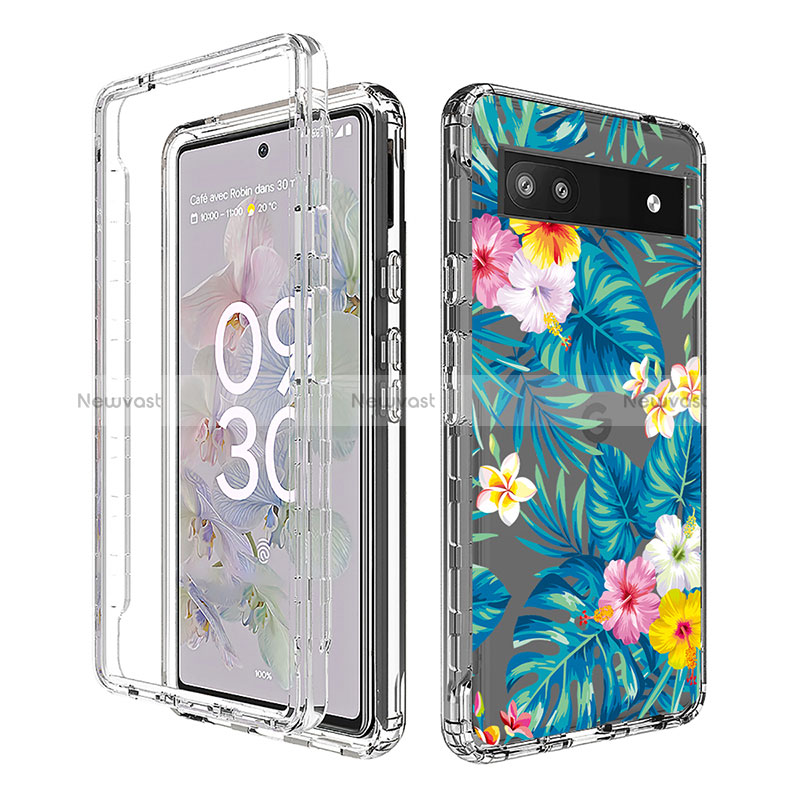 Ultra-thin Transparent Gel Soft Matte Finish Front and Back Case 360 Degrees Cover for Google Pixel 6a 5G