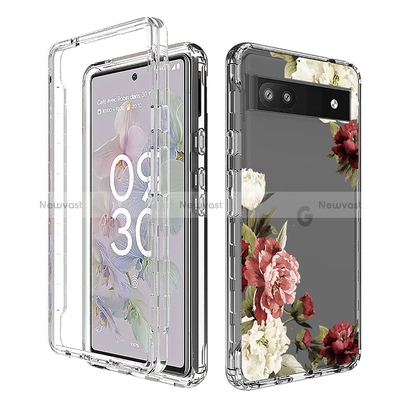 Ultra-thin Transparent Gel Soft Matte Finish Front and Back Case 360 Degrees Cover for Google Pixel 6a 5G