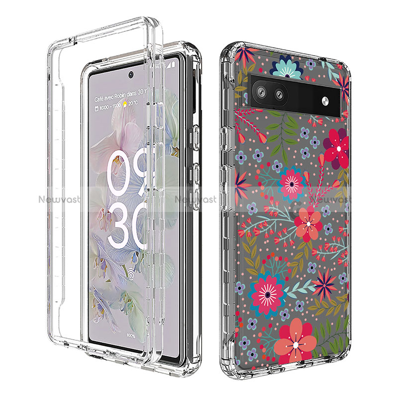 Ultra-thin Transparent Gel Soft Matte Finish Front and Back Case 360 Degrees Cover for Google Pixel 6a 5G