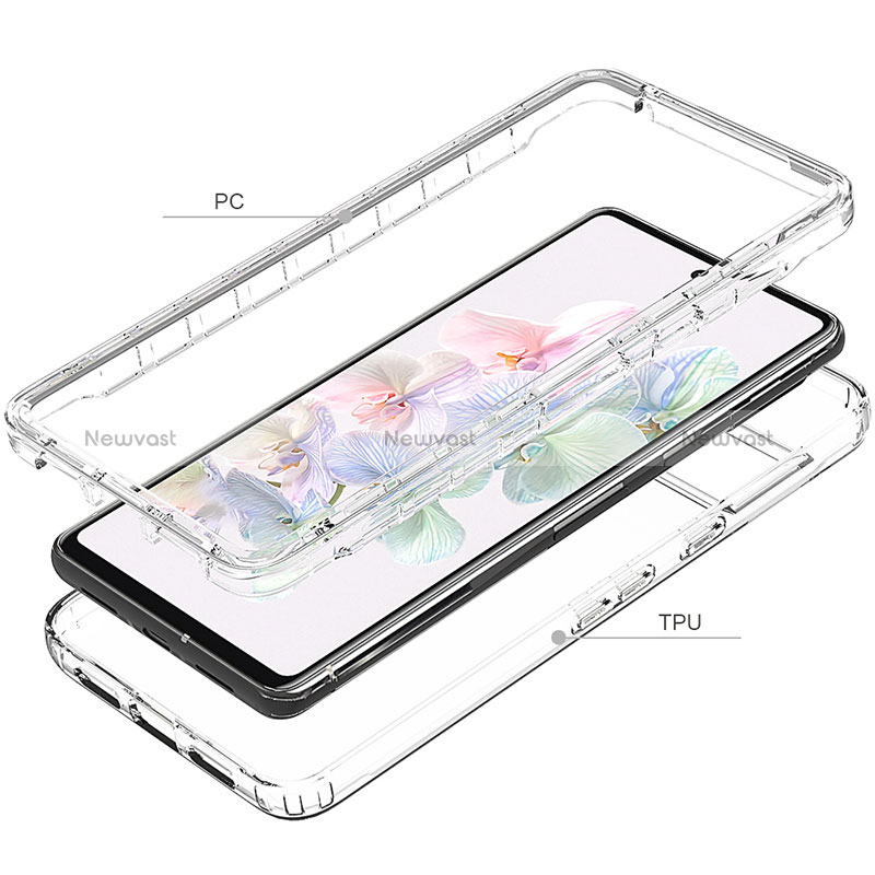 Ultra-thin Transparent Gel Soft Matte Finish Front and Back Case 360 Degrees Cover for Google Pixel 7 5G Clear