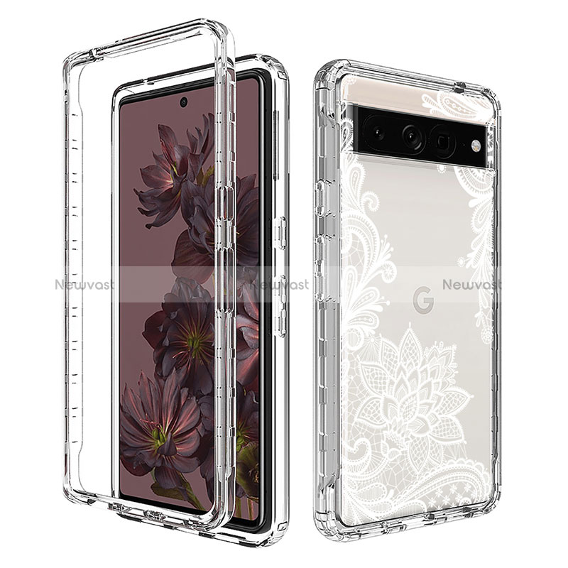 Ultra-thin Transparent Gel Soft Matte Finish Front and Back Case 360 Degrees Cover for Google Pixel 7 Pro 5G