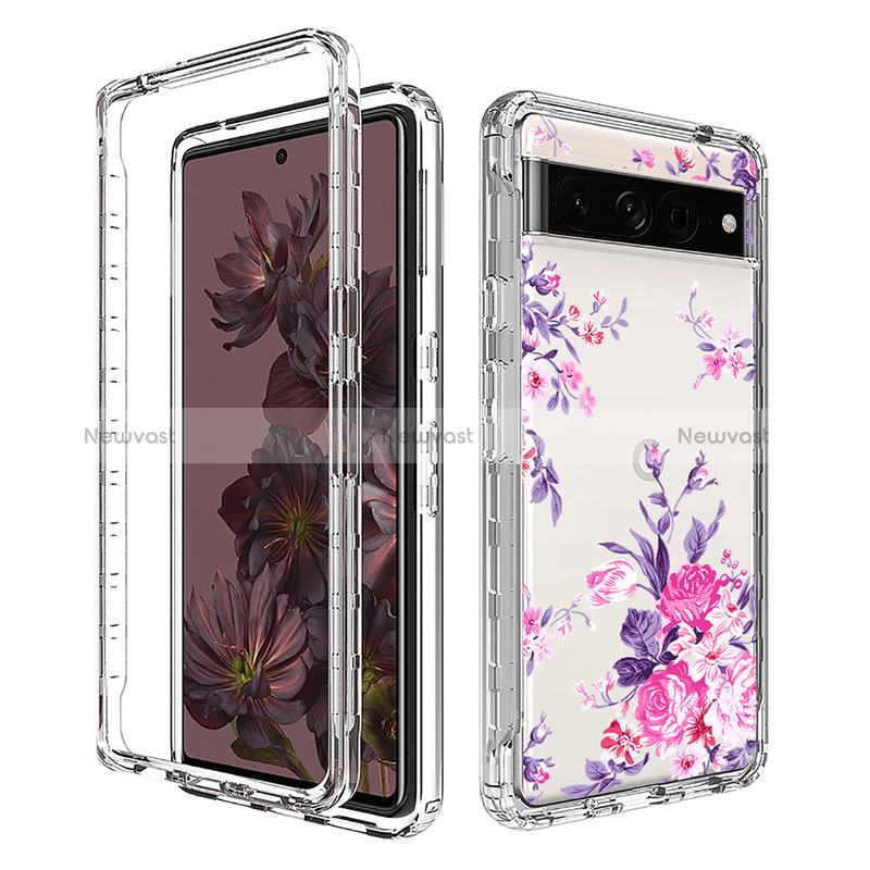 Ultra-thin Transparent Gel Soft Matte Finish Front and Back Case 360 Degrees Cover for Google Pixel 7 Pro 5G