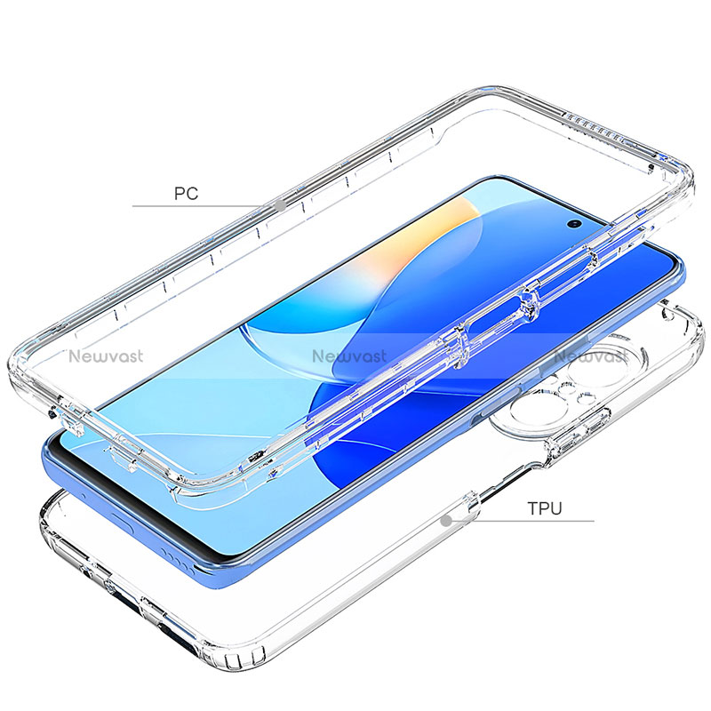 Ultra-thin Transparent Gel Soft Matte Finish Front and Back Case 360 Degrees Cover for Huawei Honor 50 SE 5G Clear