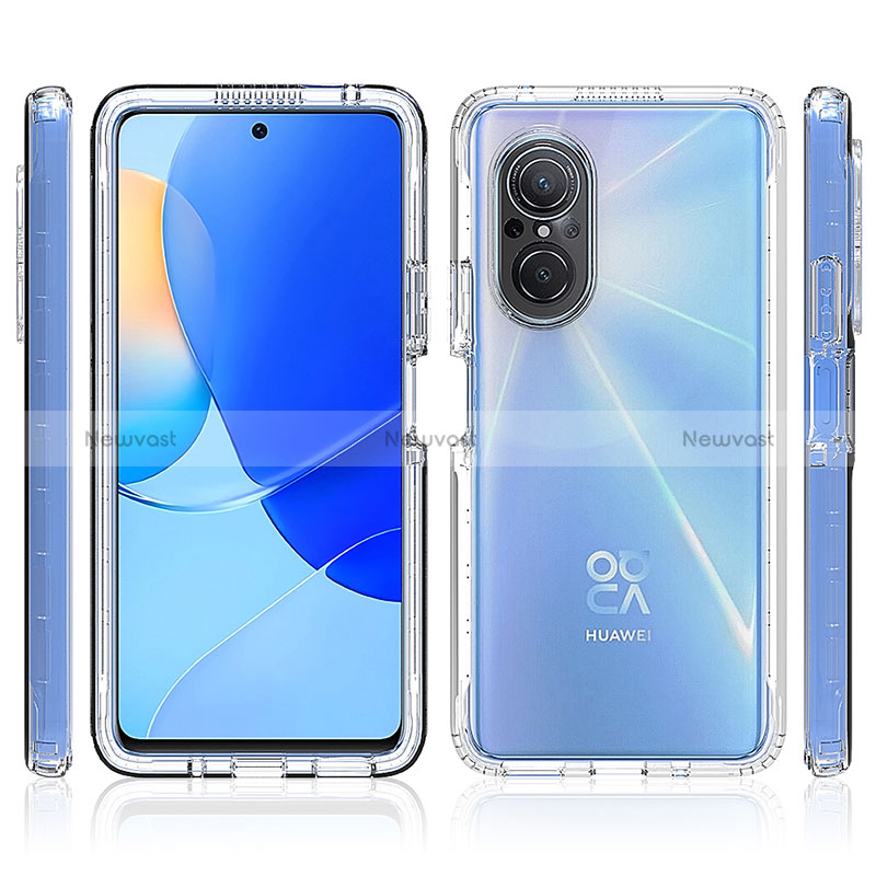 Ultra-thin Transparent Gel Soft Matte Finish Front and Back Case 360 Degrees Cover for Huawei Nova 9 SE Clear