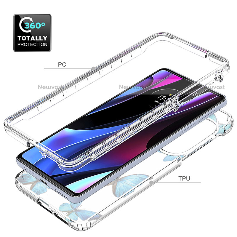 Ultra-thin Transparent Gel Soft Matte Finish Front and Back Case 360 Degrees Cover for Motorola Moto Edge X30 5G