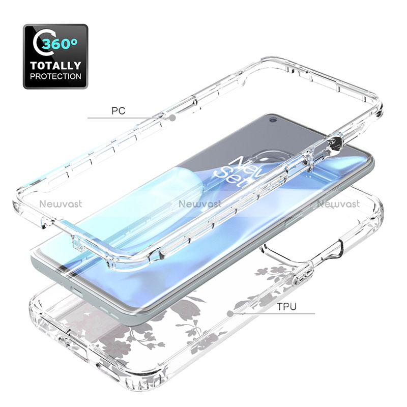 Ultra-thin Transparent Gel Soft Matte Finish Front and Back Case 360 Degrees Cover for OnePlus 9 Pro 5G