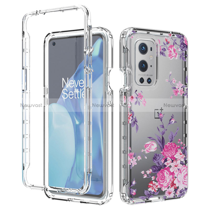 Ultra-thin Transparent Gel Soft Matte Finish Front and Back Case 360 Degrees Cover for OnePlus 9 Pro 5G