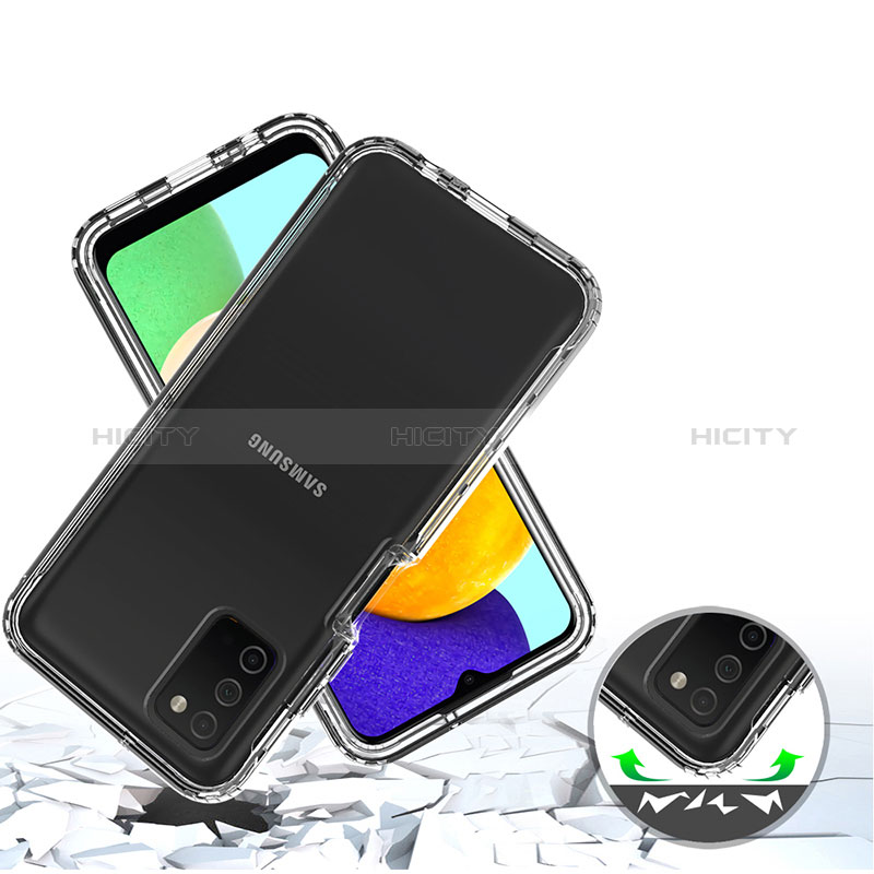 Ultra-thin Transparent Gel Soft Matte Finish Front and Back Case 360 Degrees Cover for Samsung Galaxy A03s Clear