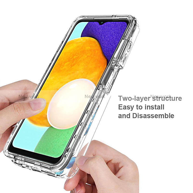 Ultra-thin Transparent Gel Soft Matte Finish Front and Back Case 360 Degrees Cover for Samsung Galaxy A04s