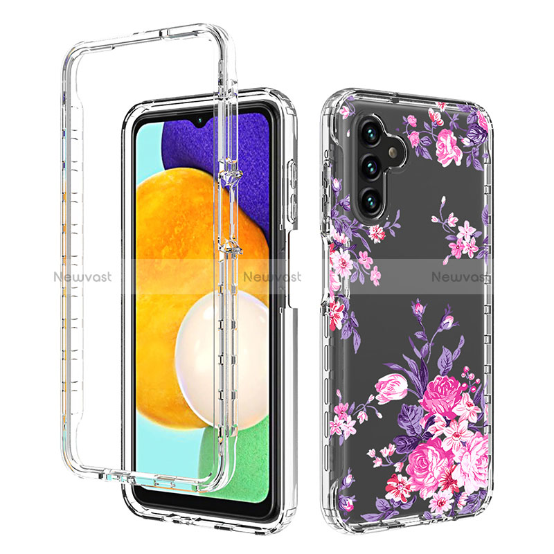 Ultra-thin Transparent Gel Soft Matte Finish Front and Back Case 360 Degrees Cover for Samsung Galaxy A04s