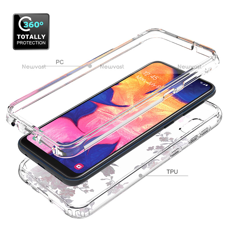 Ultra-thin Transparent Gel Soft Matte Finish Front and Back Case 360 Degrees Cover for Samsung Galaxy A10e