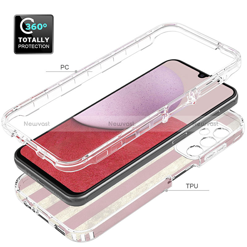 Ultra-thin Transparent Gel Soft Matte Finish Front and Back Case 360 Degrees Cover for Samsung Galaxy A14 4G