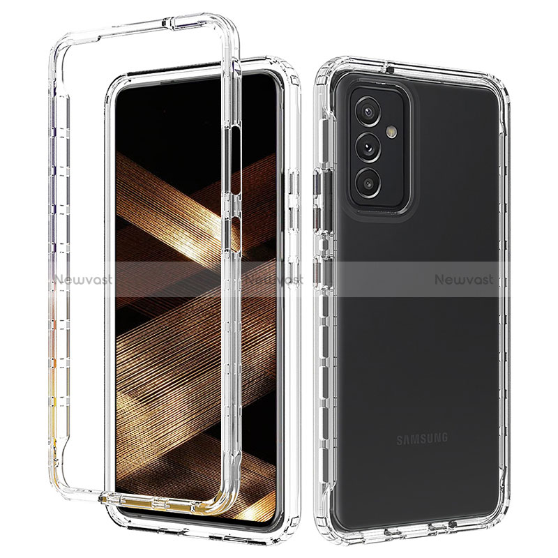 Ultra-thin Transparent Gel Soft Matte Finish Front and Back Case 360 Degrees Cover for Samsung Galaxy A15 4G Clear