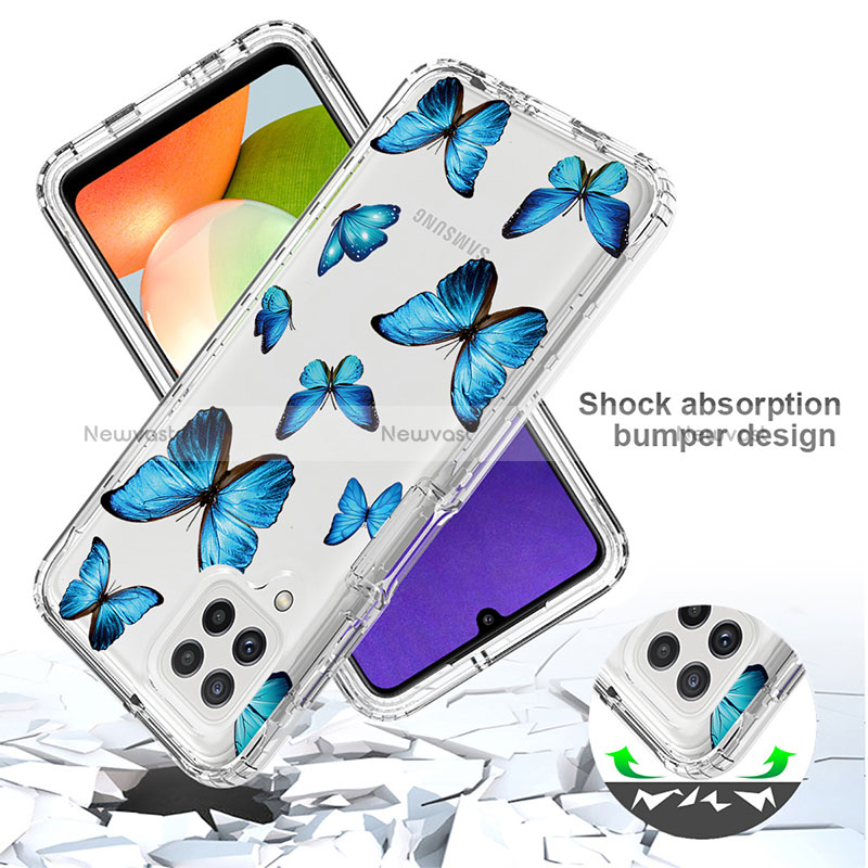 Ultra-thin Transparent Gel Soft Matte Finish Front and Back Case 360 Degrees Cover for Samsung Galaxy A22 4G