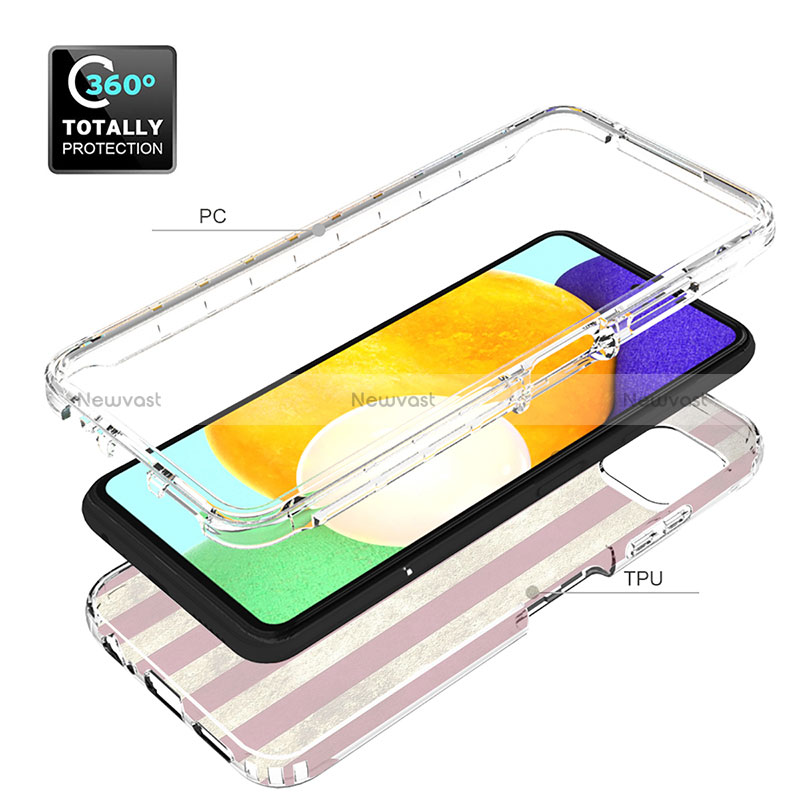 Ultra-thin Transparent Gel Soft Matte Finish Front and Back Case 360 Degrees Cover for Samsung Galaxy A22 5G