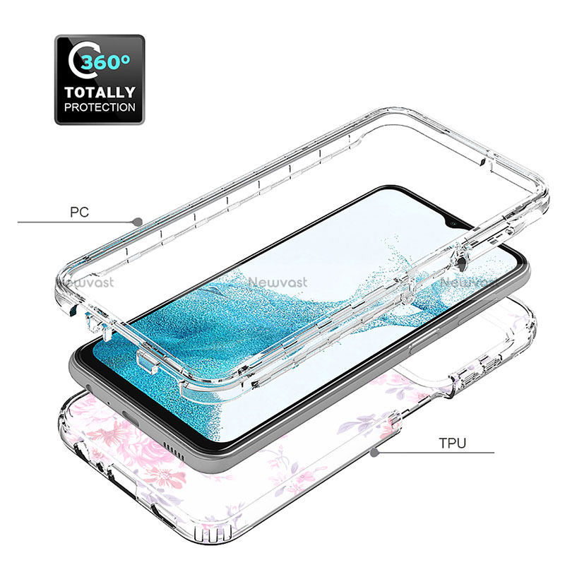 Ultra-thin Transparent Gel Soft Matte Finish Front and Back Case 360 Degrees Cover for Samsung Galaxy A23 4G