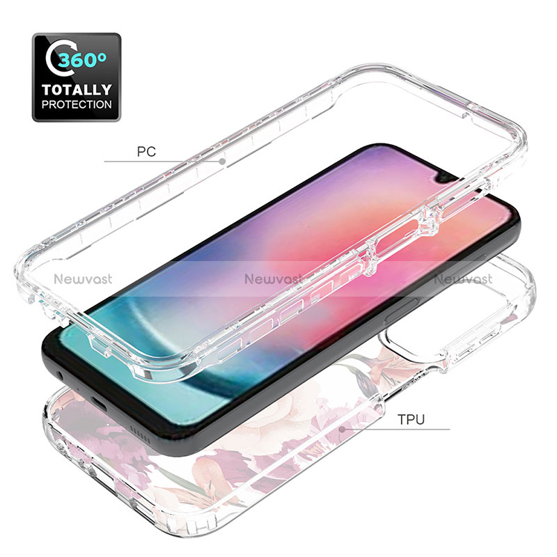 Ultra-thin Transparent Gel Soft Matte Finish Front and Back Case 360 Degrees Cover for Samsung Galaxy A24 4G