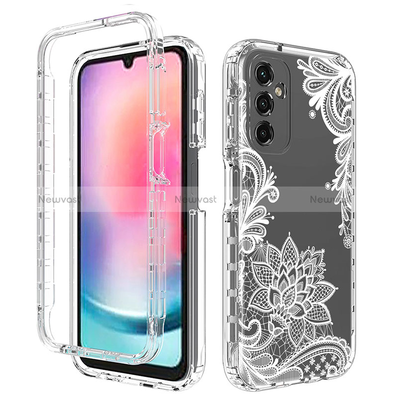 Ultra-thin Transparent Gel Soft Matte Finish Front and Back Case 360 Degrees Cover for Samsung Galaxy A24 4G