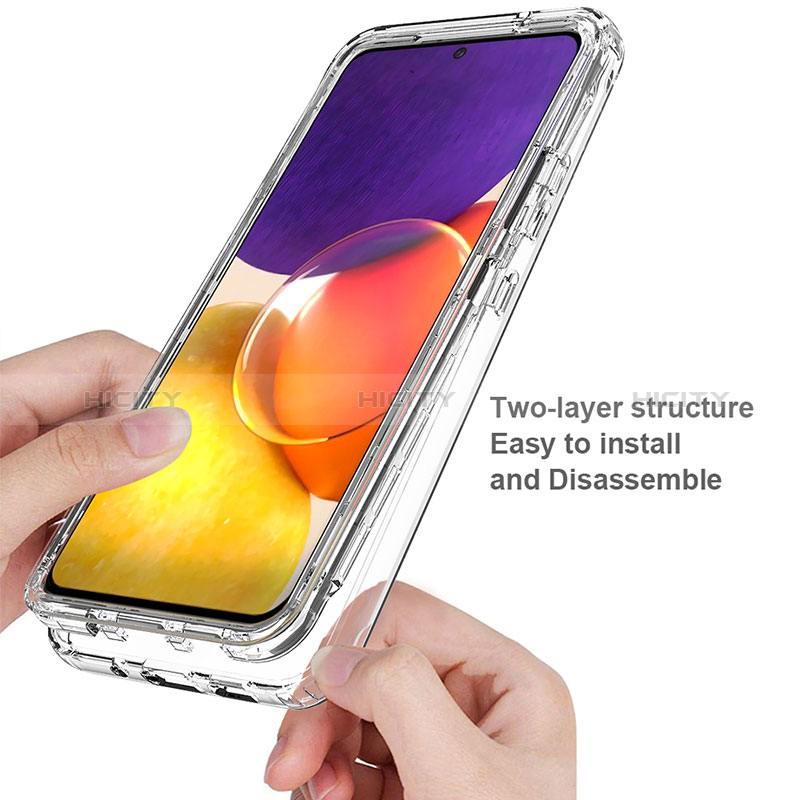 Ultra-thin Transparent Gel Soft Matte Finish Front and Back Case 360 Degrees Cover for Samsung Galaxy A25 5G Clear