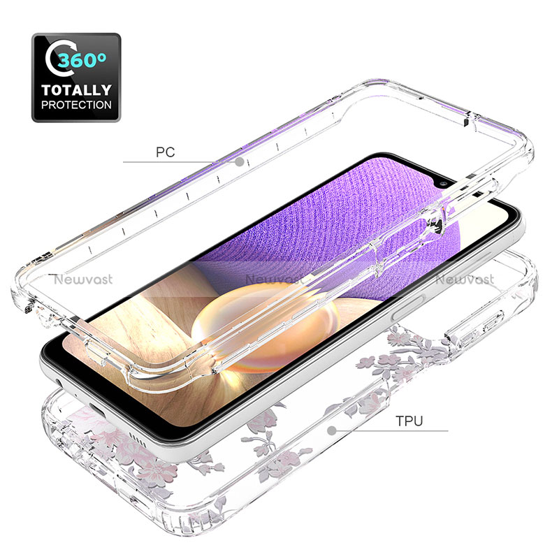 Ultra-thin Transparent Gel Soft Matte Finish Front and Back Case 360 Degrees Cover for Samsung Galaxy A32 4G