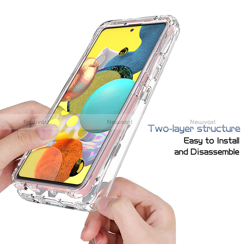 Ultra-thin Transparent Gel Soft Matte Finish Front and Back Case 360 Degrees Cover for Samsung Galaxy A51 5G