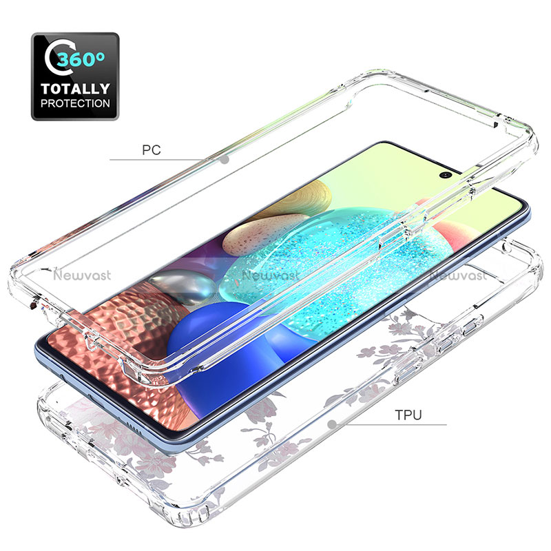 Ultra-thin Transparent Gel Soft Matte Finish Front and Back Case 360 Degrees Cover for Samsung Galaxy A71 5G