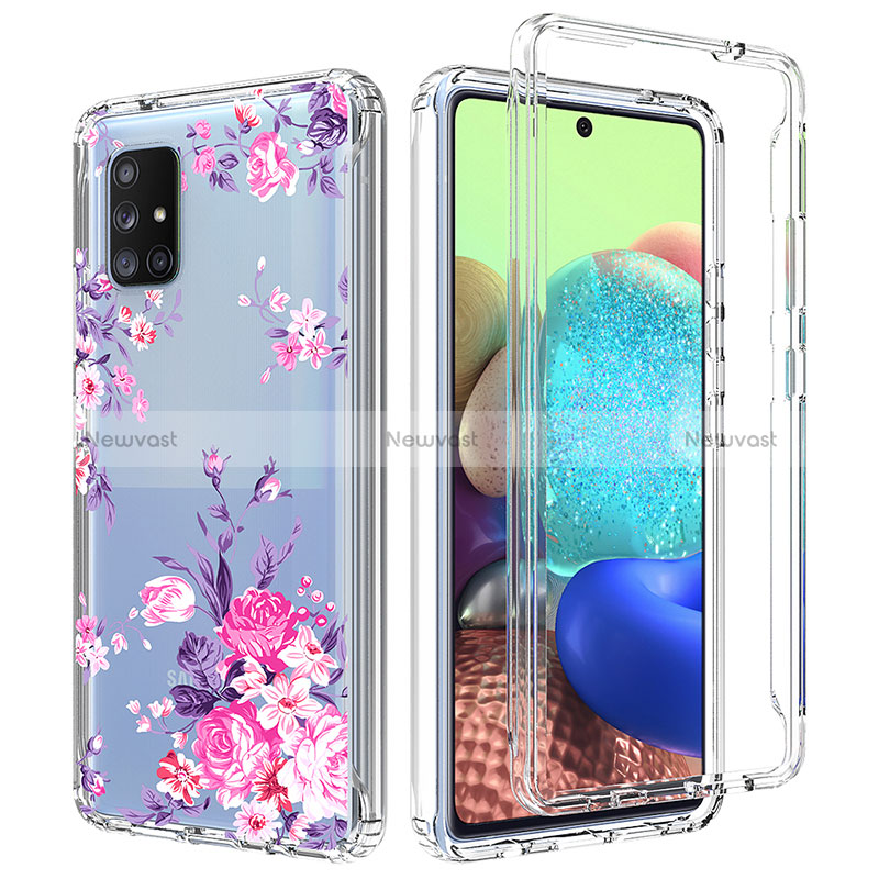 Ultra-thin Transparent Gel Soft Matte Finish Front and Back Case 360 Degrees Cover for Samsung Galaxy A71 5G