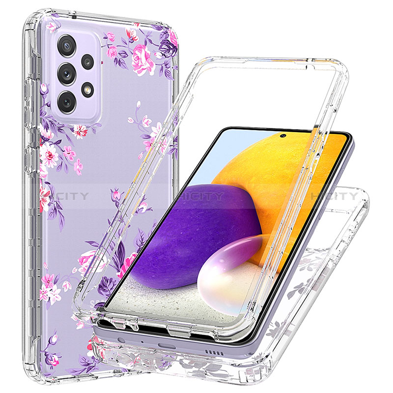 Ultra-thin Transparent Gel Soft Matte Finish Front and Back Case 360 Degrees Cover for Samsung Galaxy A72 5G