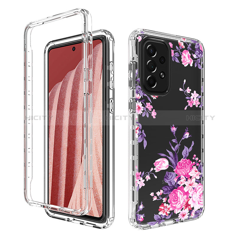 Ultra-thin Transparent Gel Soft Matte Finish Front and Back Case 360 Degrees Cover for Samsung Galaxy A73 5G