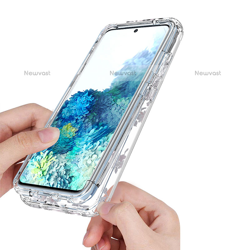 Ultra-thin Transparent Gel Soft Matte Finish Front and Back Case 360 Degrees Cover for Samsung Galaxy S20