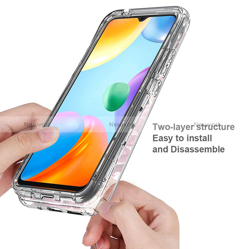 Ultra-thin Transparent Gel Soft Matte Finish Front and Back Case 360 Degrees Cover for Xiaomi Redmi 10 India