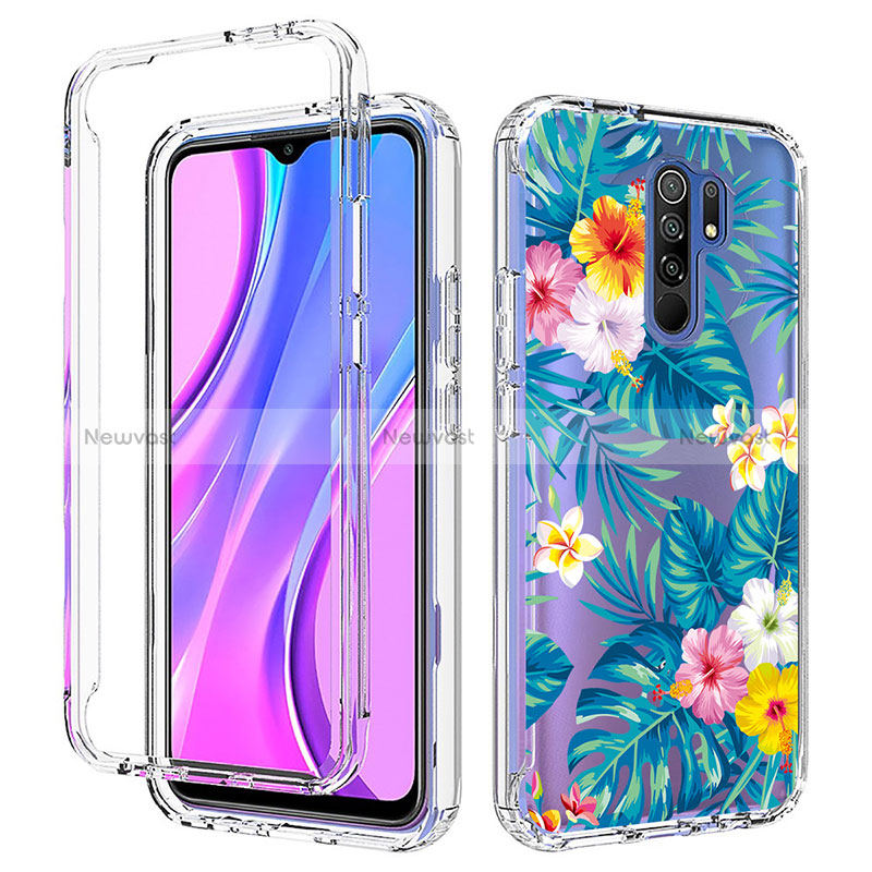 Ultra-thin Transparent Gel Soft Matte Finish Front and Back Case 360 Degrees Cover for Xiaomi Redmi 9