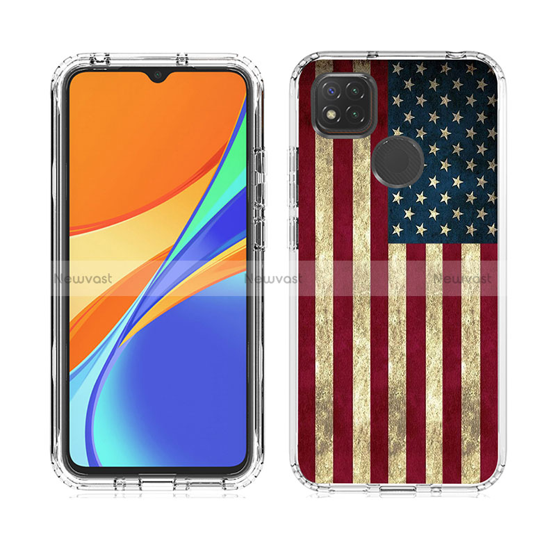 Ultra-thin Transparent Gel Soft Matte Finish Front and Back Case 360 Degrees Cover for Xiaomi Redmi 9 Activ