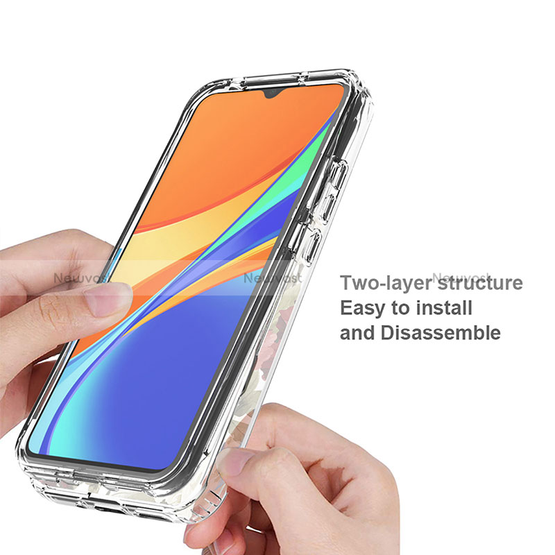 Ultra-thin Transparent Gel Soft Matte Finish Front and Back Case 360 Degrees Cover for Xiaomi Redmi 9 Activ