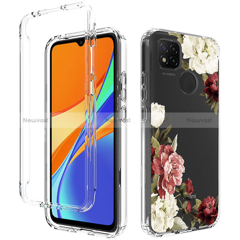 Ultra-thin Transparent Gel Soft Matte Finish Front and Back Case 360 Degrees Cover for Xiaomi Redmi 9 Activ