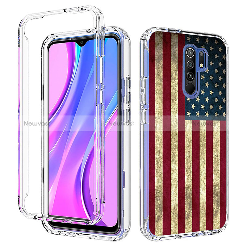 Ultra-thin Transparent Gel Soft Matte Finish Front and Back Case 360 Degrees Cover for Xiaomi Redmi 9 Prime India