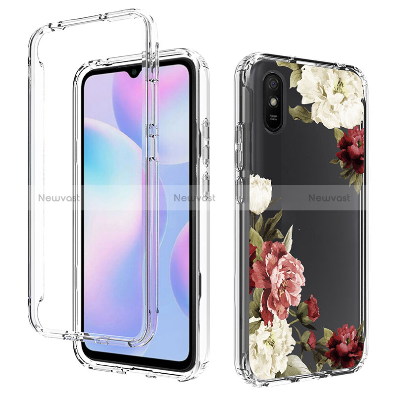 Ultra-thin Transparent Gel Soft Matte Finish Front and Back Case 360 Degrees Cover for Xiaomi Redmi 9AT