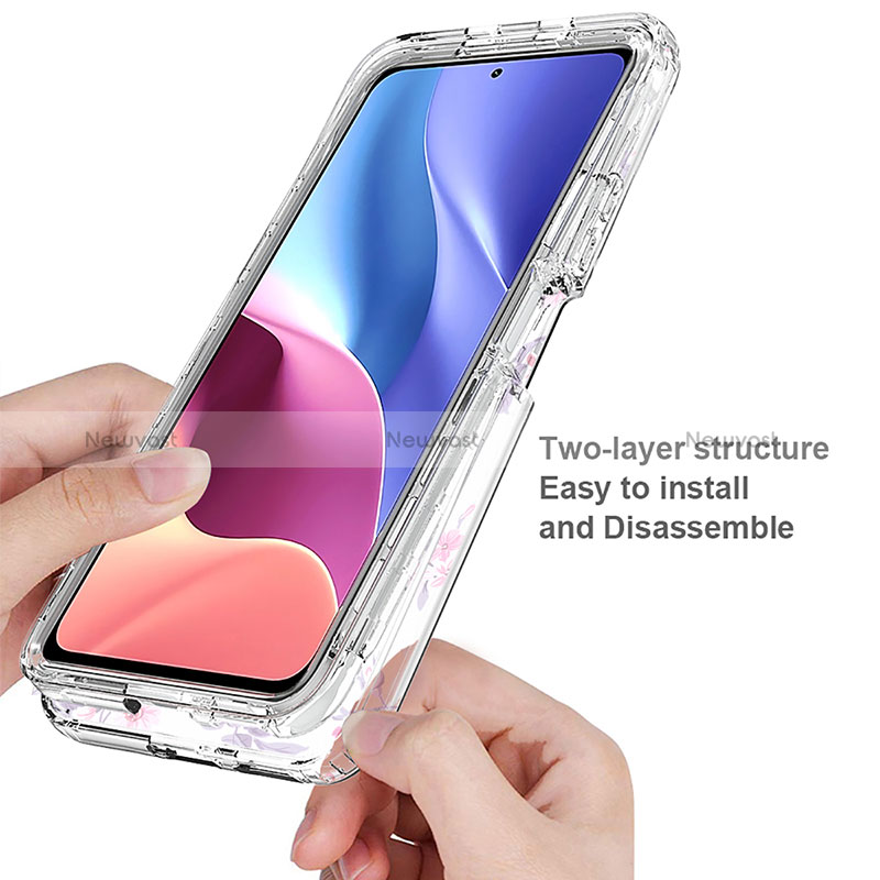 Ultra-thin Transparent Gel Soft Matte Finish Front and Back Case 360 Degrees Cover for Xiaomi Redmi K40 5G