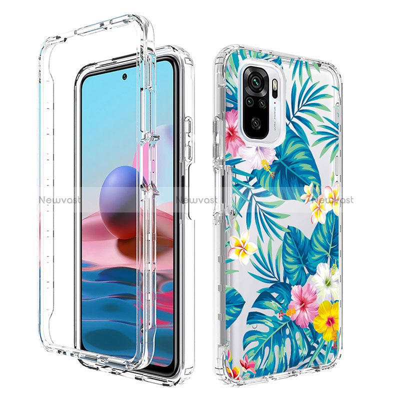 Ultra-thin Transparent Gel Soft Matte Finish Front and Back Case 360 Degrees Cover for Xiaomi Redmi Note 10 4G