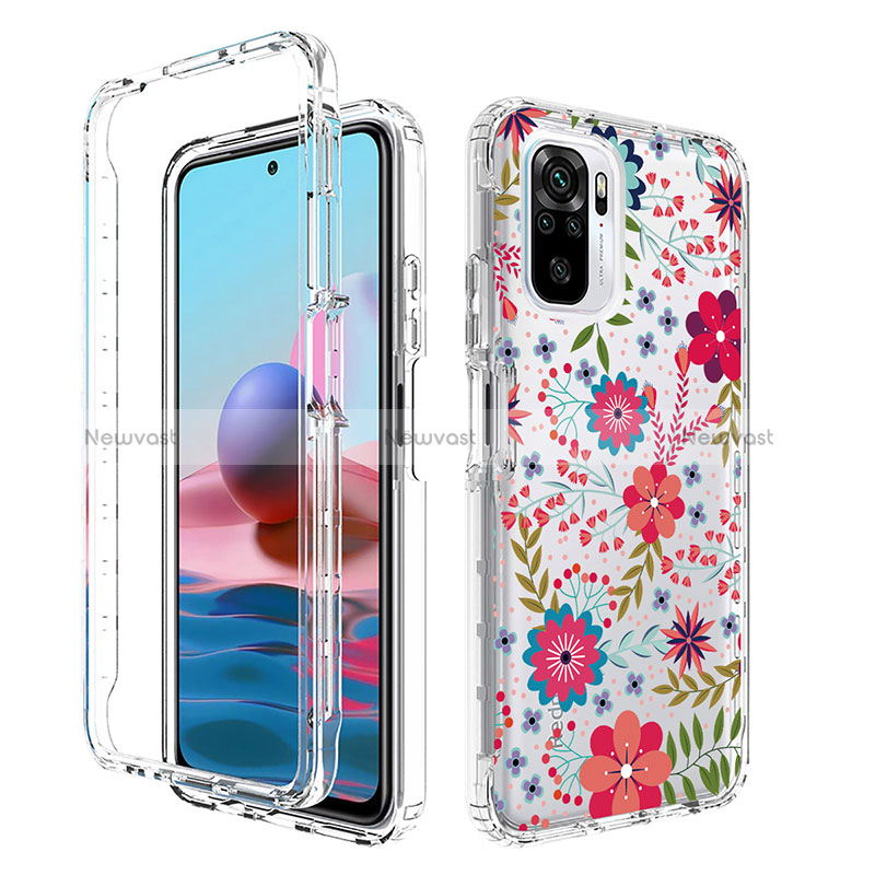 Ultra-thin Transparent Gel Soft Matte Finish Front and Back Case 360 Degrees Cover for Xiaomi Redmi Note 10 4G